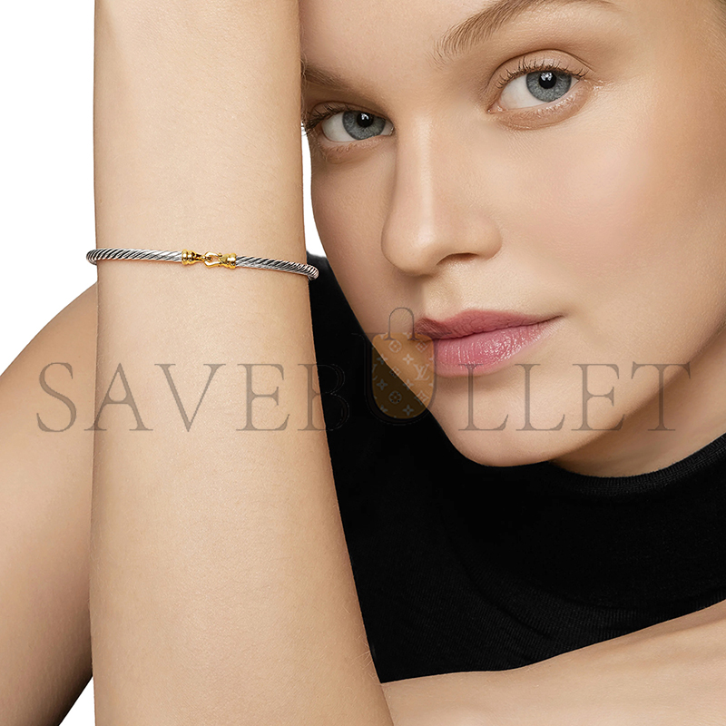 dau1d Yvrm*n buckle classic cable bracelet b09543 s8